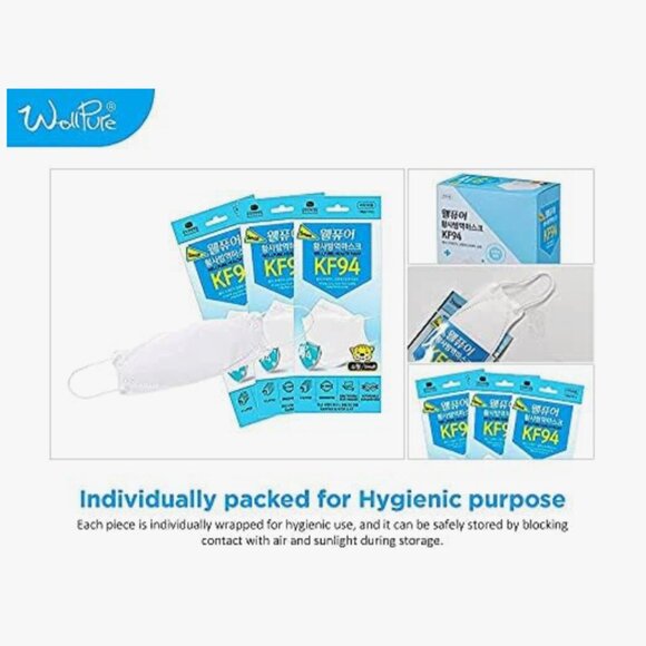 KF94 Korean mask small/kids (19 Masks) - Picture 2 of 4